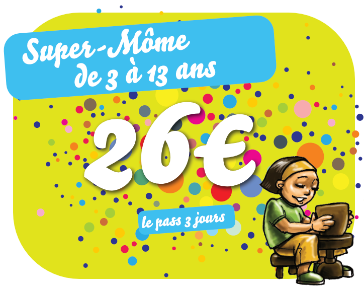 tarif pass 3 jour FDM 3 &agrave; 13 ans